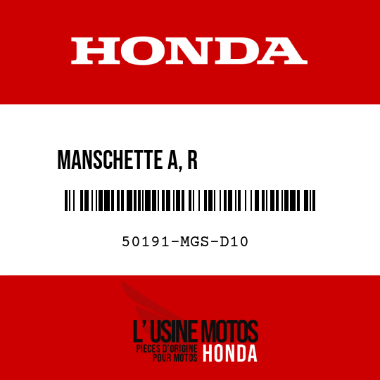 image de 50191-MGS-D10 MANSCHETTE A, R              MOTORAUFHAENGUNG