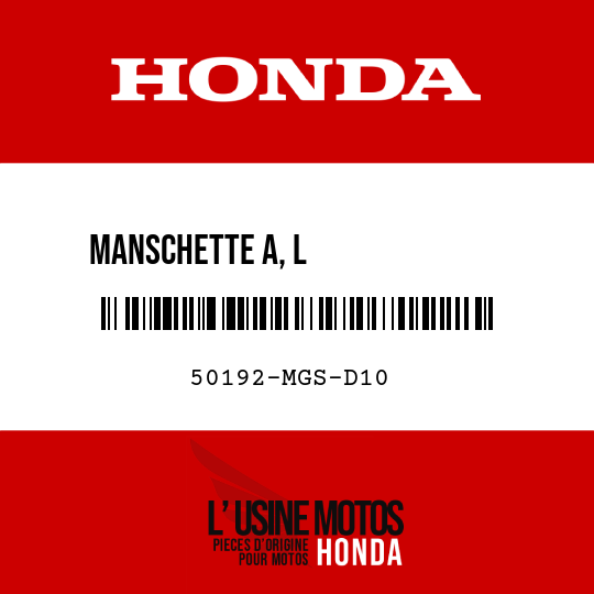 image de 50192-MGS-D10 MANSCHETTE A, L              MOTORAUFHAENGUNG