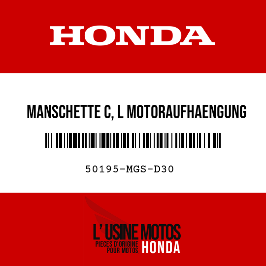 image de 50195-MGS-D30 MANSCHETTE C, L MOTORAUFHAENGUNG