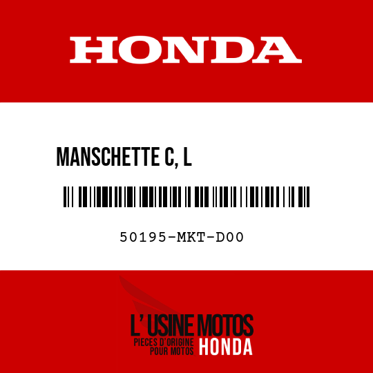 image de 50195-MKT-D00 MANSCHETTE C, L MOTORAUFHAENGUNG