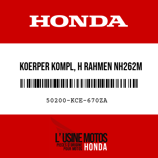 image de 50200-KCE-670ZA KOERPER KOMPL, H RAHMEN NH262M 