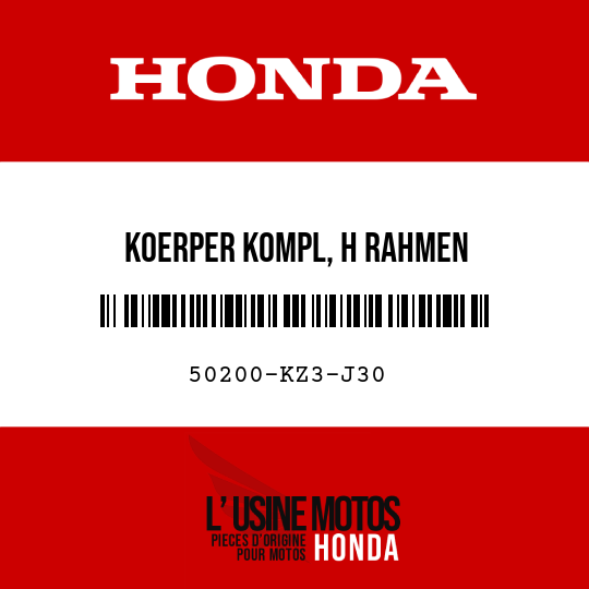 image de 50200-KZ3-J30 KOERPER KOMPL, H RAHMEN