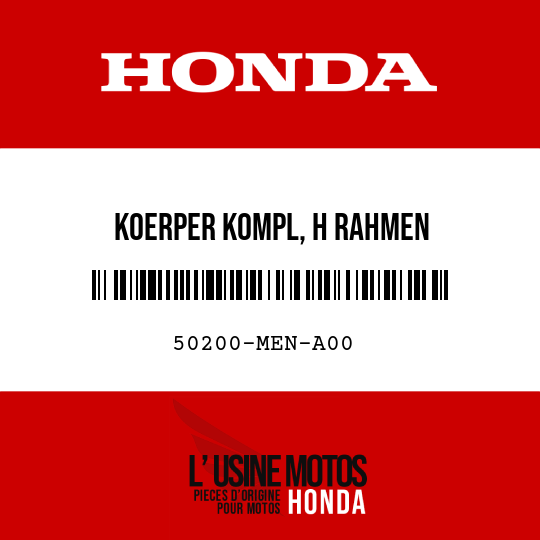 image de 50200-MEN-A00 KOERPER KOMPL, H RAHMEN