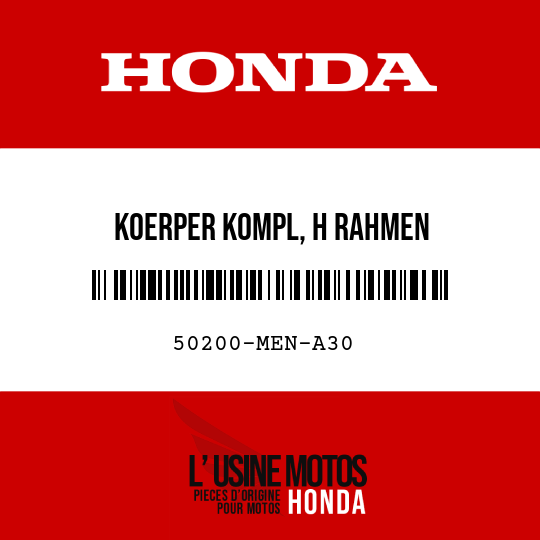 image de 50200-MEN-A30 KOERPER KOMPL, H RAHMEN