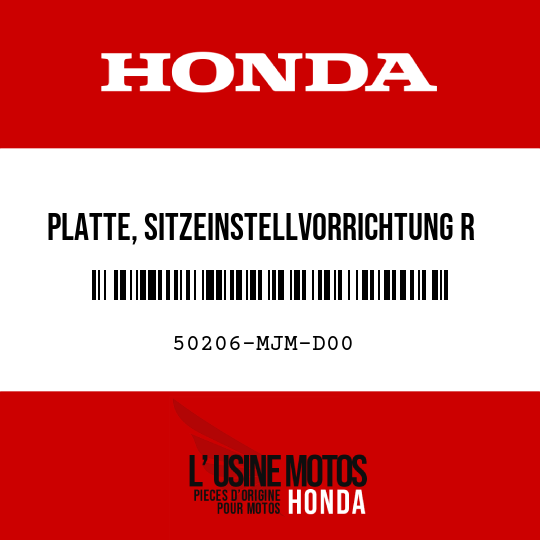 image de 50206-MJM-D00 PLATTE, SITZEINSTELLVORRICHTUNG R