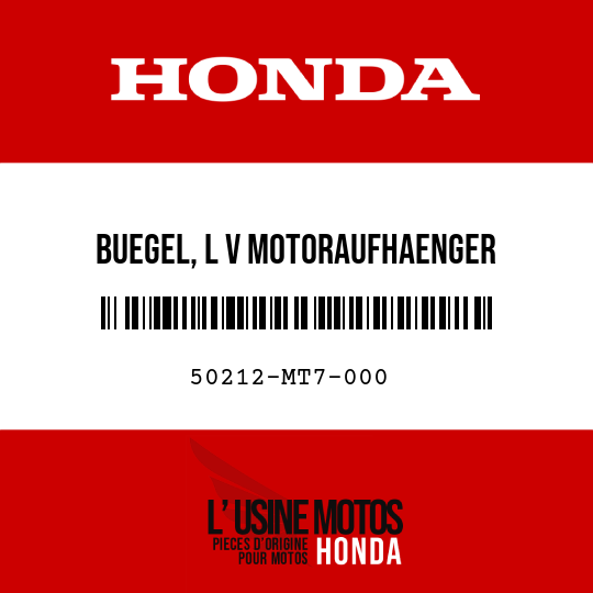 image de 50212-MT7-000 BUEGEL, L V MOTORAUFHAENGER