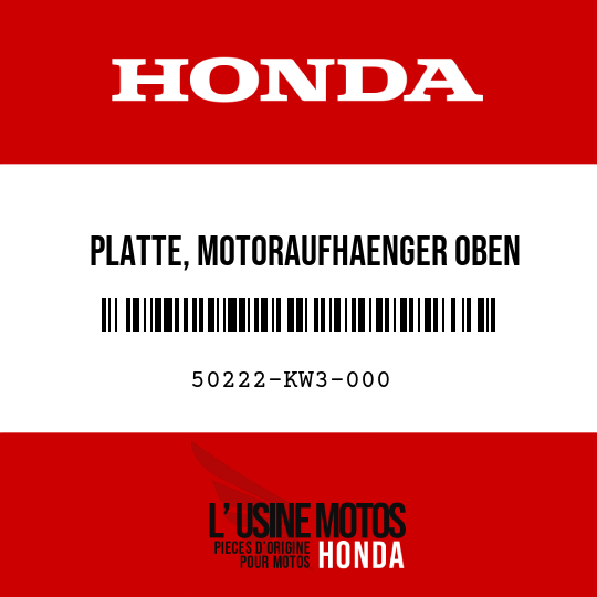 image de 50222-KW3-000 PLATTE, MOTORAUFHAENGER OBEN