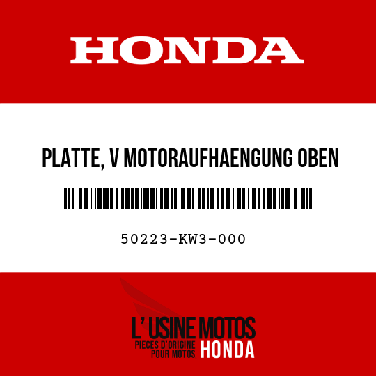 image de 50223-KW3-000 PLATTE, V MOTORAUFHAENGUNG OBEN