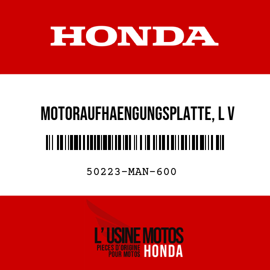 image de 50223-MAN-600 MOTORAUFHAENGUNGSPLATTE, L V