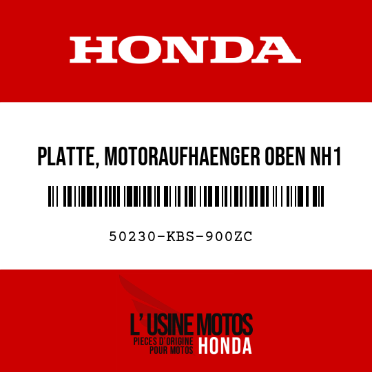 image de 50230-KBS-900ZC PLATTE, MOTORAUFHAENGER OBEN NH1 