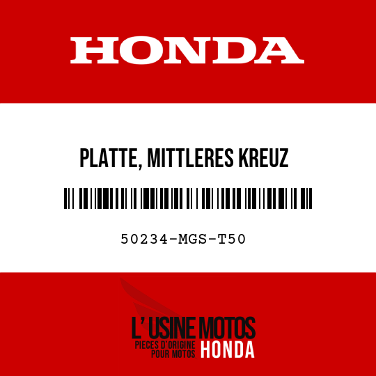 image de 50234-MGS-T50 PLATTE, MITTLERES KREUZ