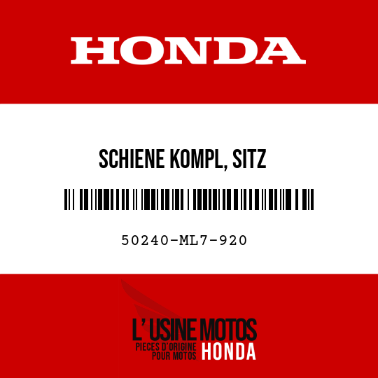 image de 50240-ML7-920 SCHIENE KOMPL, SITZ