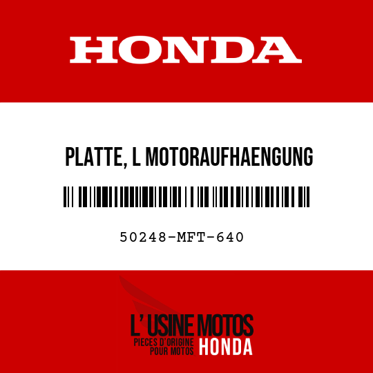 image de 50248-MFT-640 PLATTE, L MOTORAUFHAENGUNG