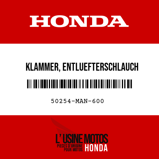 image de 50254-MAN-600 KLAMMER, ENTLUEFTERSCHLAUCH