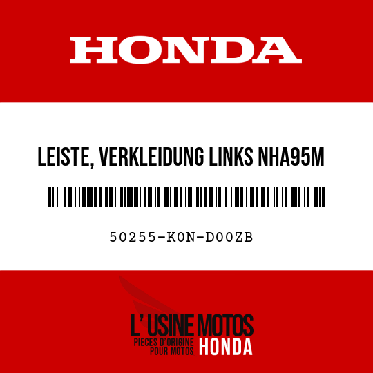 image de 50255-K0N-D00ZB LEISTE, VERKLEIDUNG LINKS NHA95M