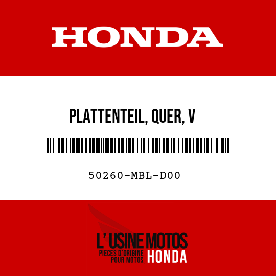 image de 50260-MBL-D00 PLATTENTEIL, QUER, V