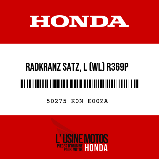 image de 50275-K0N-E00ZA RADKRANZ SATZ, L (WL) R369P