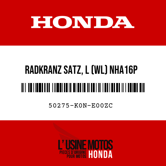 image de 50275-K0N-E00ZC RADKRANZ SATZ, L (WL) NHA16P