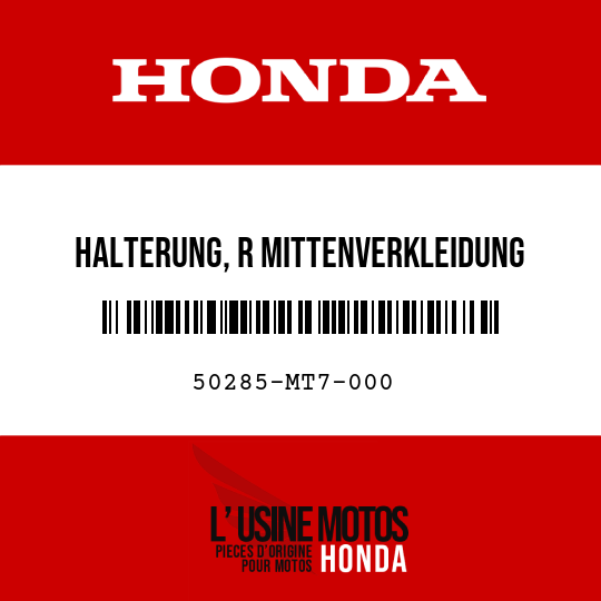 image de 50285-MT7-000 HALTERUNG, R MITTENVERKLEIDUNG