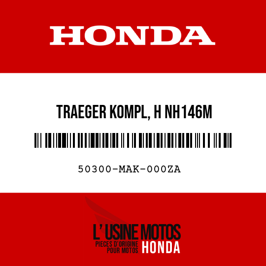 image de 50300-MAK-000ZA TRAEGER KOMPL, H NH146M 