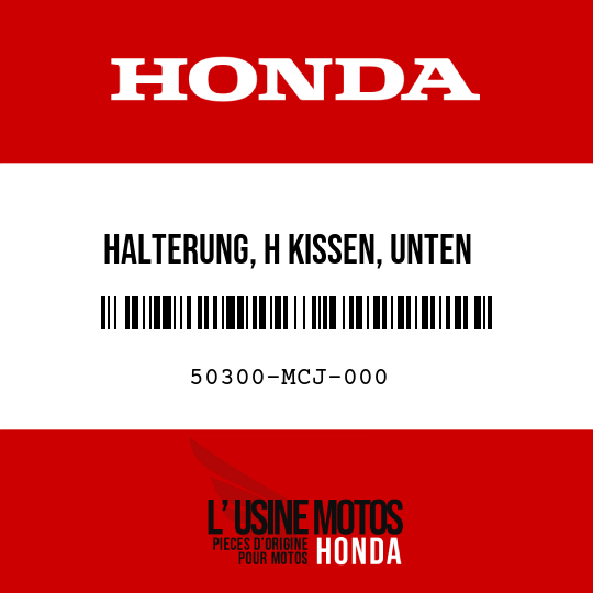 image de 50300-MCJ-000 HALTERUNG, H KISSEN, UNTEN