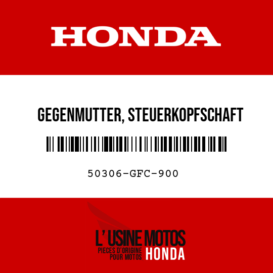 image de 50306-GFC-900 GEGENMUTTER, STEUERKOPFSCHAFT