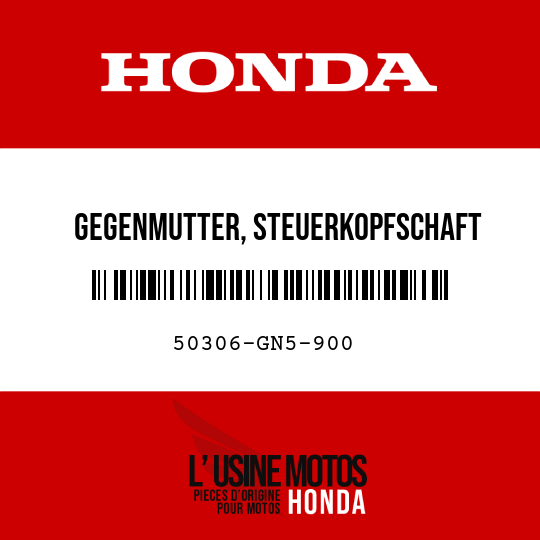 image de 50306-GN5-900 GEGENMUTTER, STEUERKOPFSCHAFT