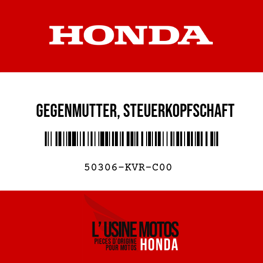 image de 50306-KVR-C00 GEGENMUTTER, STEUERKOPFSCHAFT