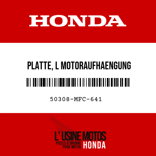 image de 50308-MFC-641 PLATTE, L MOTORAUFHAENGUNG