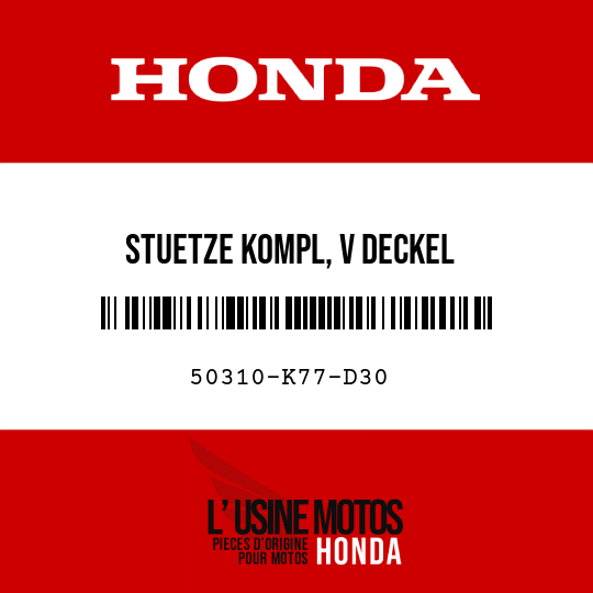 image de 50310-K77-D30 STUETZE KOMPL, V DECKEL