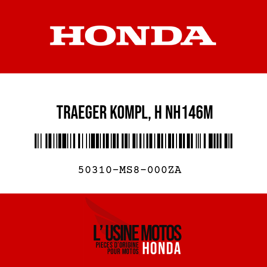 image de 50310-MS8-000ZA TRAEGER KOMPL, H NH146M 