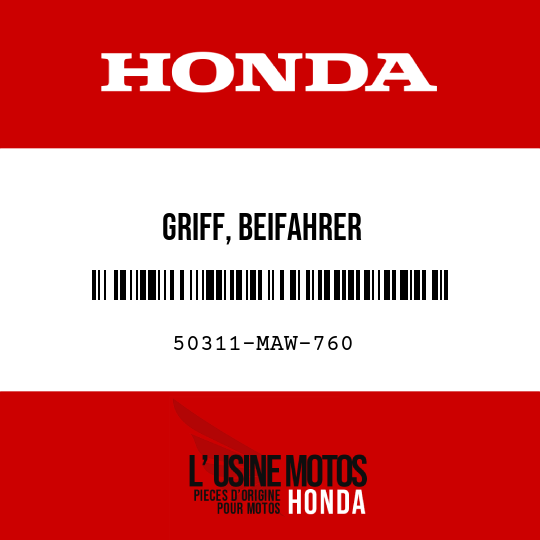 image de 50311-MAW-760 GRIFF, BEIFAHRER