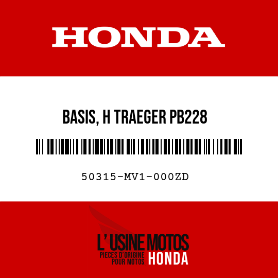 image de 50315-MV1-000ZD BASIS, H TRAEGER PB228