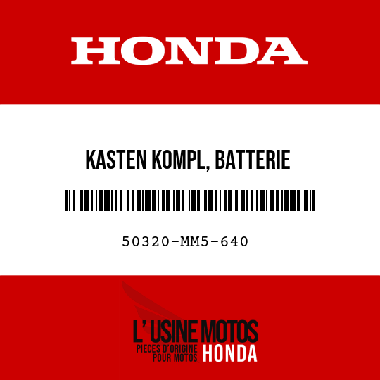 image de 50320-MM5-640 KASTEN KOMPL, BATTERIE