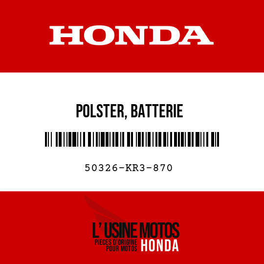 image de 50326-KR3-870 POLSTER, BATTERIE