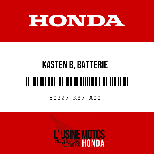 image de 50327-K87-A00 KASTEN B, BATTERIE
