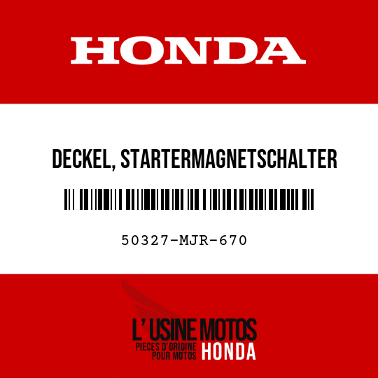 image de 50327-MJR-670 DECKEL, STARTERMAGNETSCHALTER