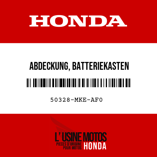 image de 50328-MKE-AF0 ABDECKUNG, BATTERIEKASTEN