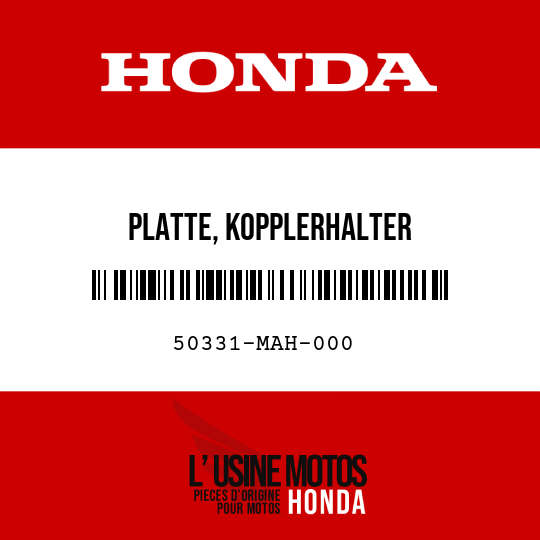 image de 50331-MAH-000 PLATTE, KOPPLERHALTER