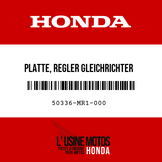 image de 50336-MR1-000 PLATTE, REGLER GLEICHRICHTER