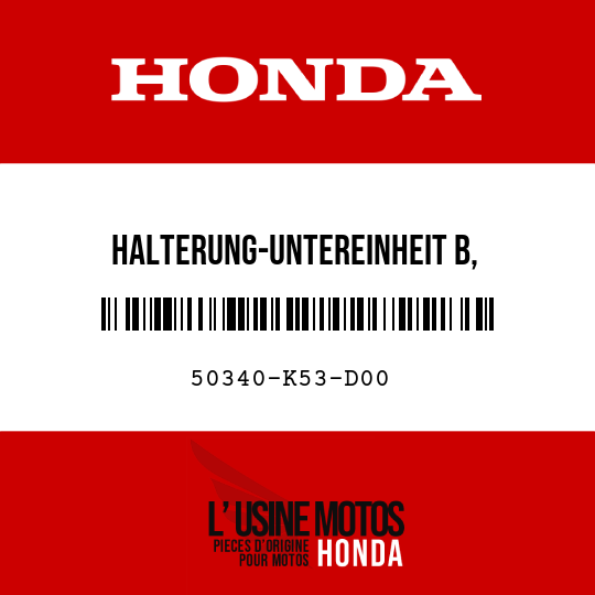 image de 50340-K53-D00 HALTERUNG-UNTEREINHEIT B, MOTORAUFHAENGUNG