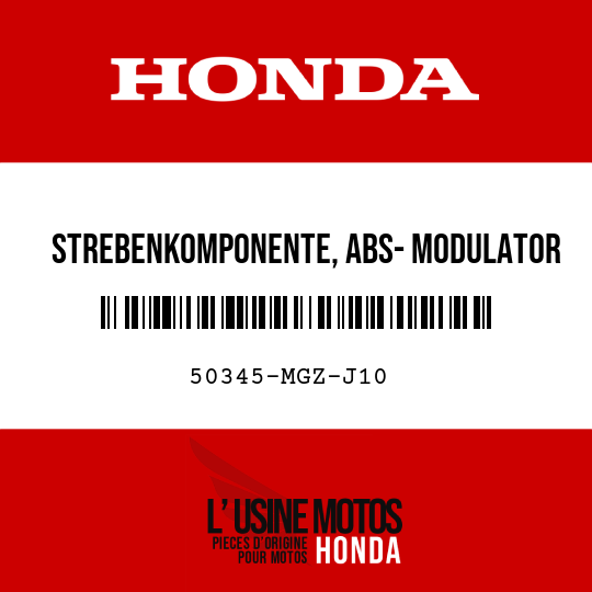 image de 50345-MGZ-J10 STREBENKOMPONENTE, ABS- MODULATOR