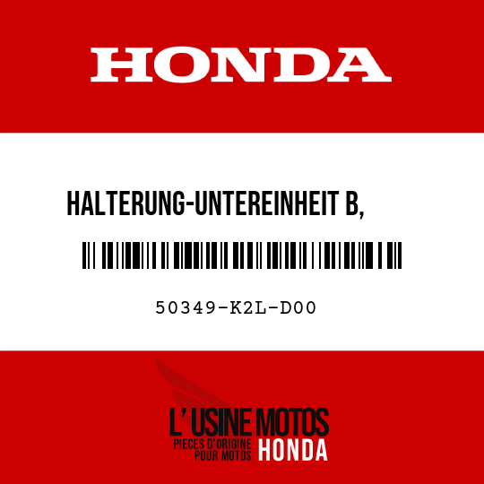 image de 50349-K2L-D00 HALTERUNG-UNTEREINHEIT B,     MOTORAUFHAENGUNG