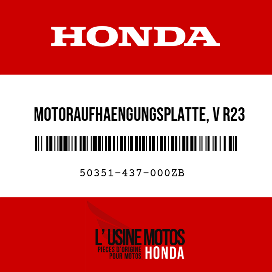 image de 50351-437-000ZB MOTORAUFHAENGUNGSPLATTE, V R23 