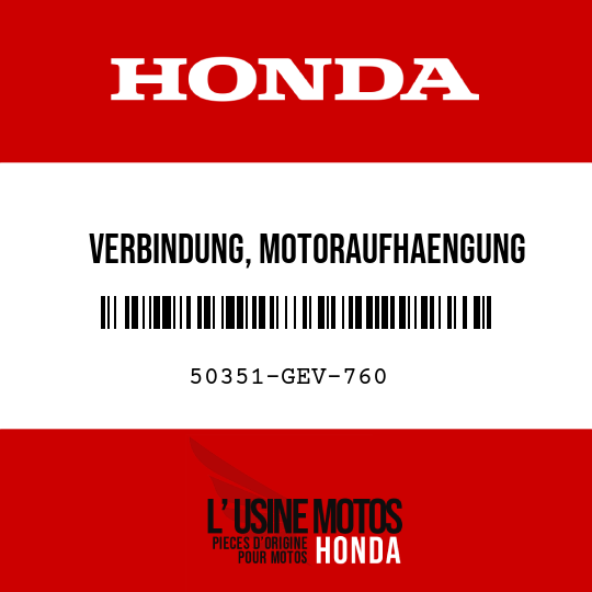 image de 50351-GEV-760 VERBINDUNG, MOTORAUFHAENGUNG