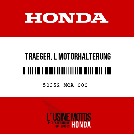 image de 50352-MCA-000 TRAEGER, L MOTORHALTERUNG