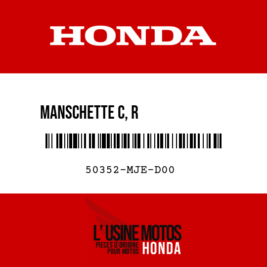 image de 50352-MJE-D00 MANSCHETTE C, R MOTORAUFHAENGUNG