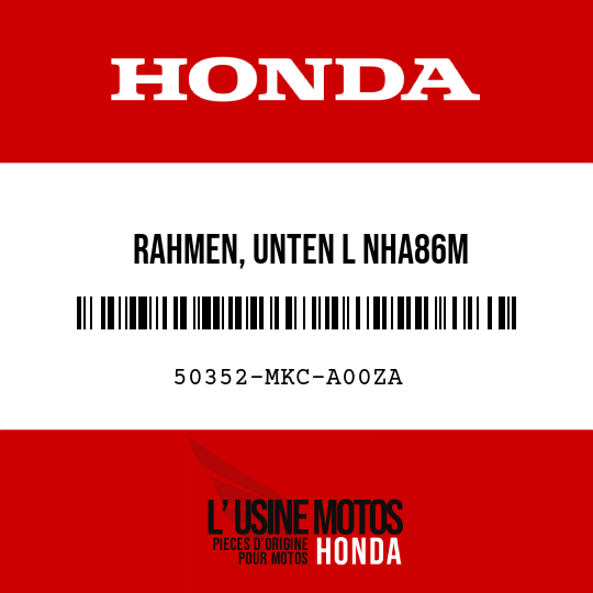 image de 50352-MKC-A00ZA RAHMEN, UNTEN L NHA86M