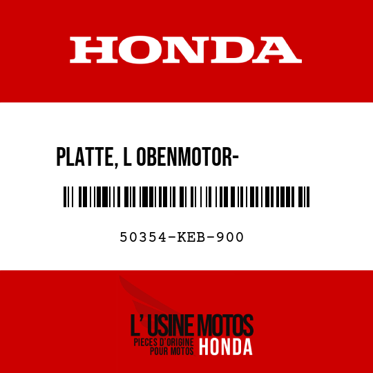image de 50354-KEB-900 PLATTE, L OBENMOTOR-         AUFHAENGER