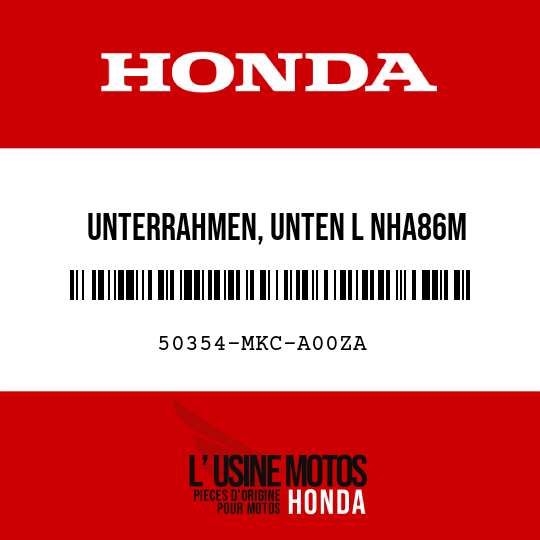 image de 50354-MKC-A00ZA UNTERRAHMEN, UNTEN L NHA86M